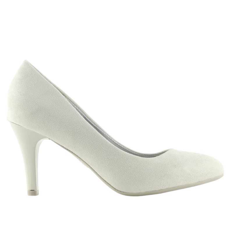 Pumps med mandel tår grå B-41 Grå