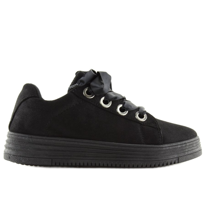 Svarta sneakers med band H99-23 Svart