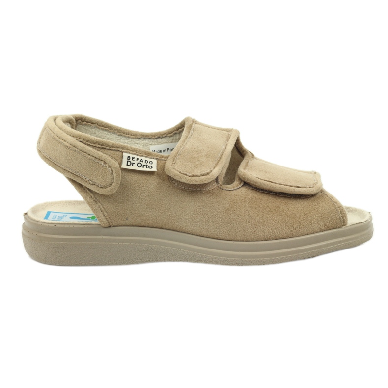 Sandaler för diabetiker Befado 676d004 beige