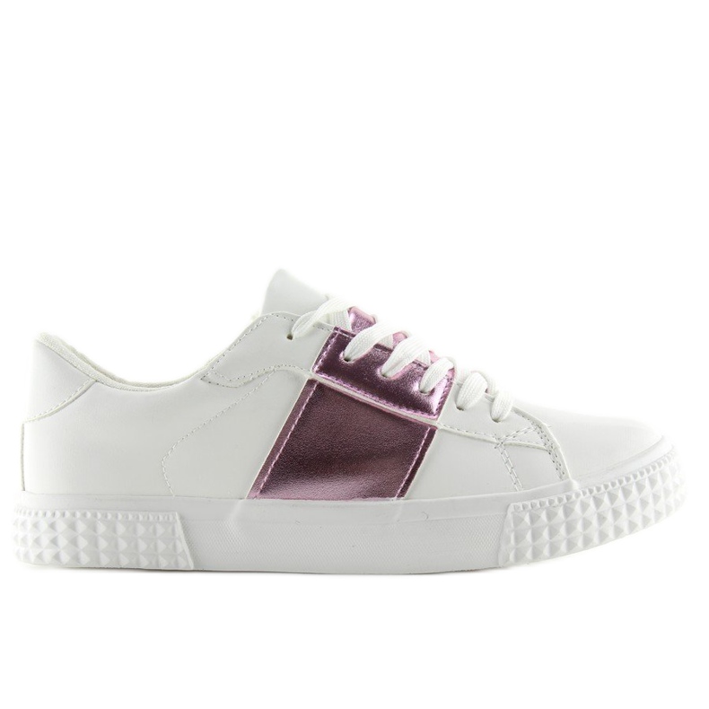 Damsneakers vita och rosa M896 VIT / ROSA violett