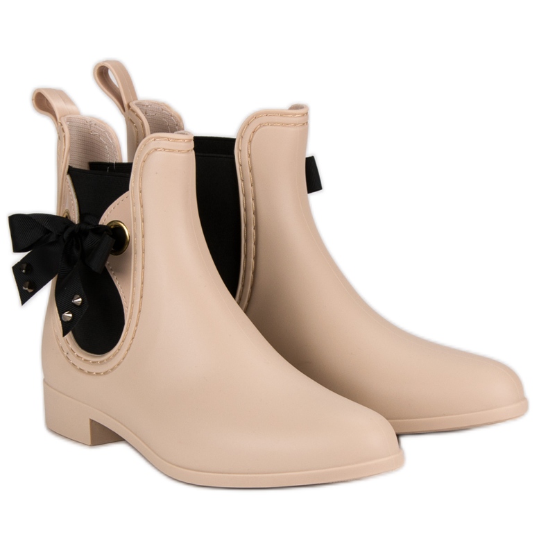 Vices Beige gummistövlar, skruvstäd