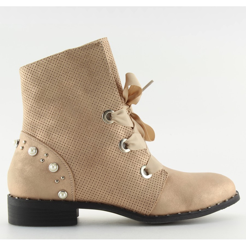 Stövlar för kvinnor rosa 17018-13 champagne