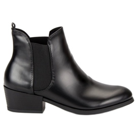 Corina Svarta Chelsea boots med höga klackar
