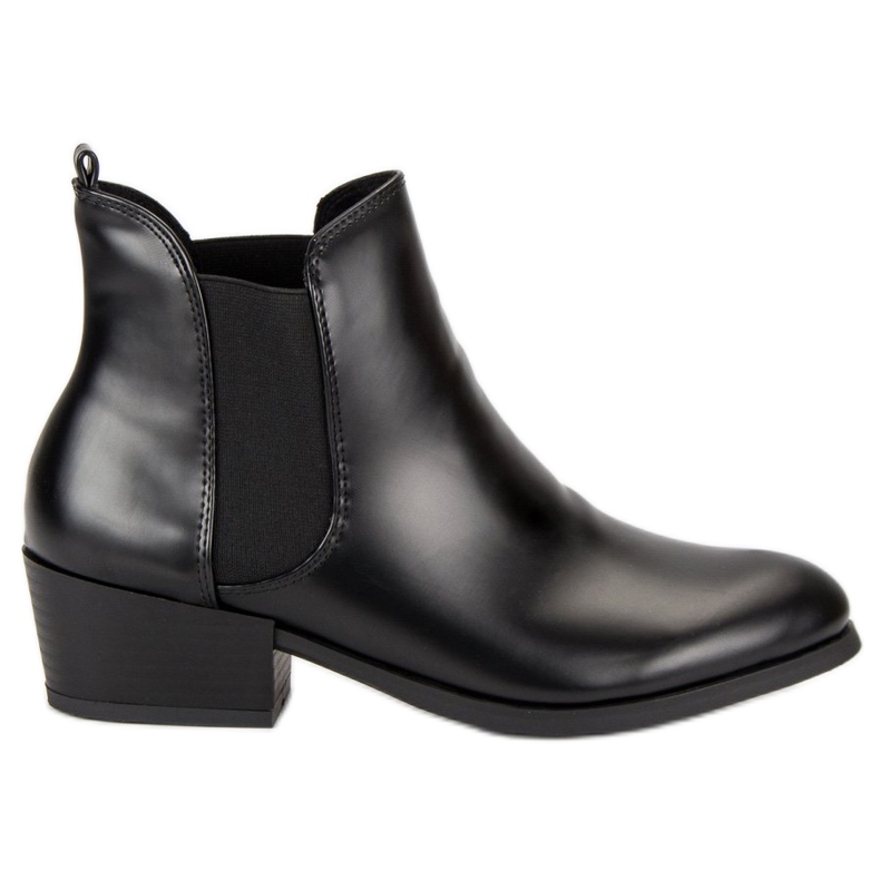 Corina Svarta Chelsea boots med höga klackar