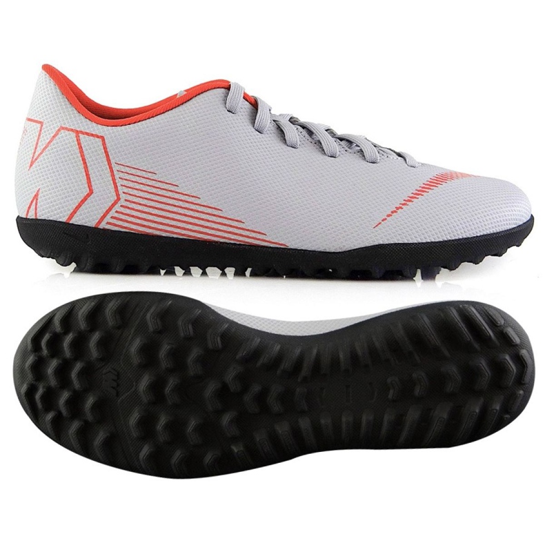 Nike Mercurial Vapor 12 Club Tf M AH7386-060 fotbollsskor mångfärgad grå