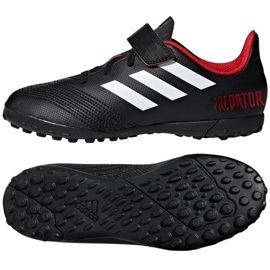 Adidas Predator Tango 18.4 TF Jr DB2341 fotbollsskor svart svart