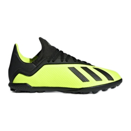 Adidas X Tango 18.3 Tf Jr DB2423 fotbollsskor mångfärgad gul