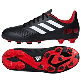 Adidas Predator 18.4 FxG J Jr DB2323 fotbollsskor mångfärgad svart