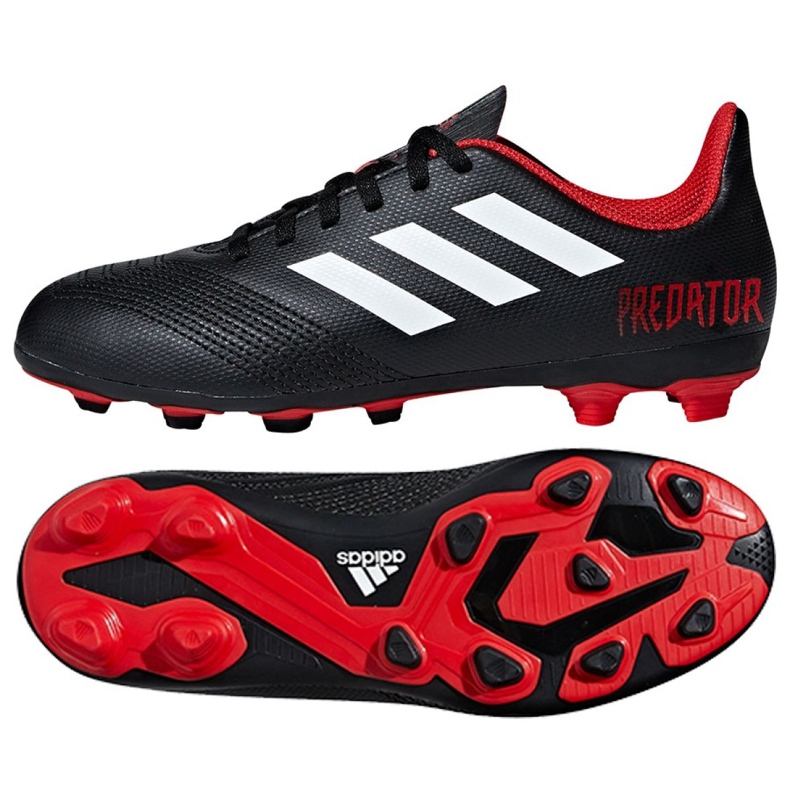 Adidas Predator 18.4 FxG J Jr DB2323 fotbollsskor mångfärgad svart