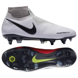 Nike Phantom Vsn Elite Df Sg Pro Ac M AO3264-060 fotbollsskor grå silver-