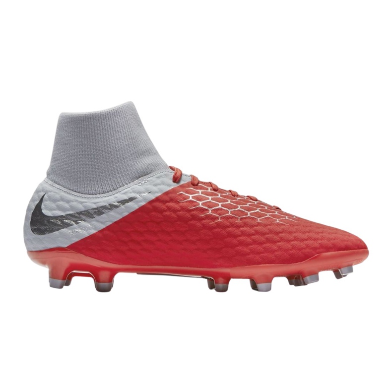 Nike Hypervenom 3 Academy Df Fg M AQ9217-600 fotbollsskor mångfärgad silver-