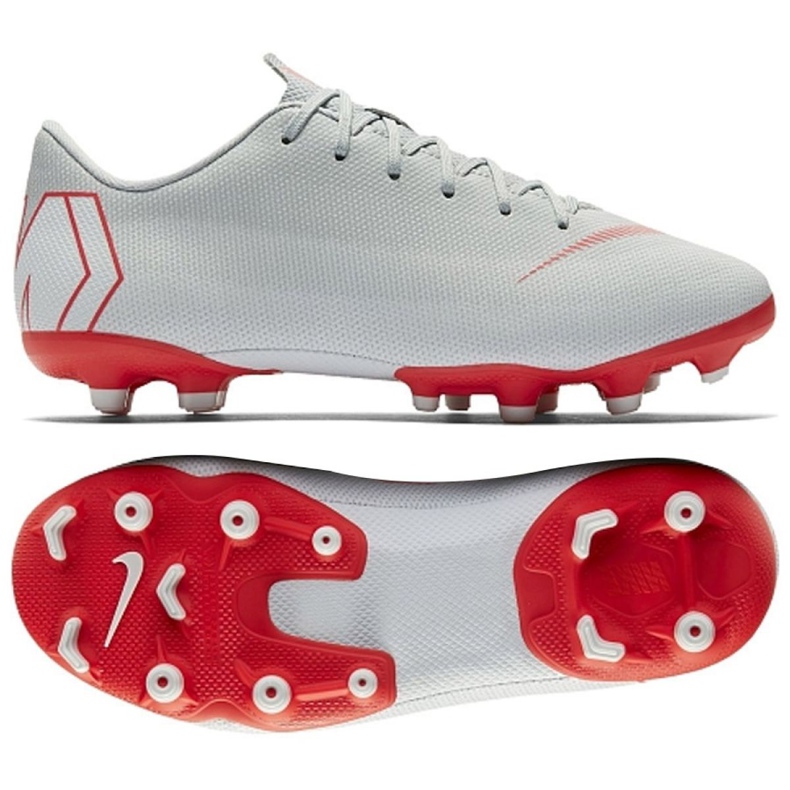 Nike Mercurial Vapor 12 Academy Gs Mg Jr AH7347-060 fotbollsskor mångfärgad silver-