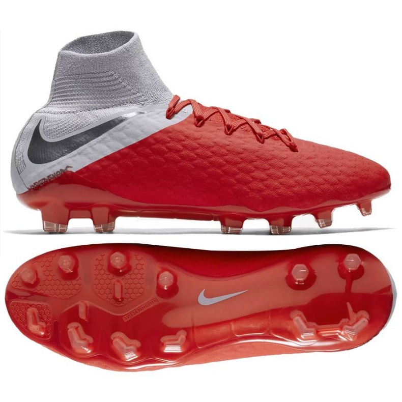 Nike Hypervenom Phantom 3 Pro Df Fg M AJ3802-600 fotbollsskor röd röd