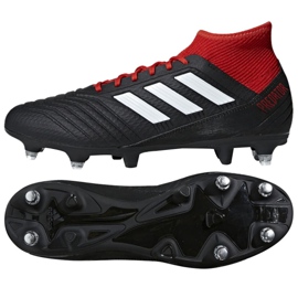 Adidas Predator 18.3 Sg M BB7749 fotbollsskor röd svart