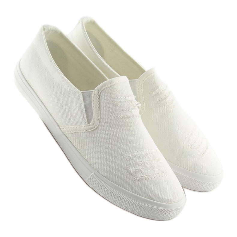 Sneakers slip-on vit BL126P Vit