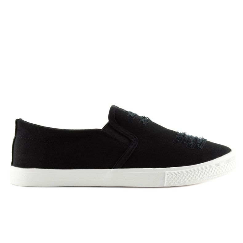 Sneakers slip-on svart BL126P Svart