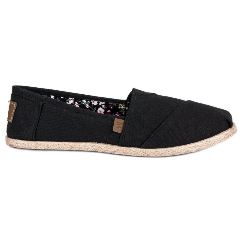 Mckeylor Svarta slip-on espadrillor