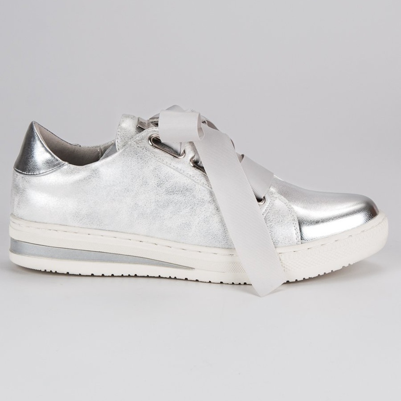 Filippo Silver bundna skor grå