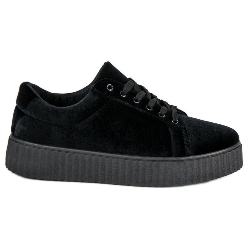 McKey Velour Creepers Sneakers svart