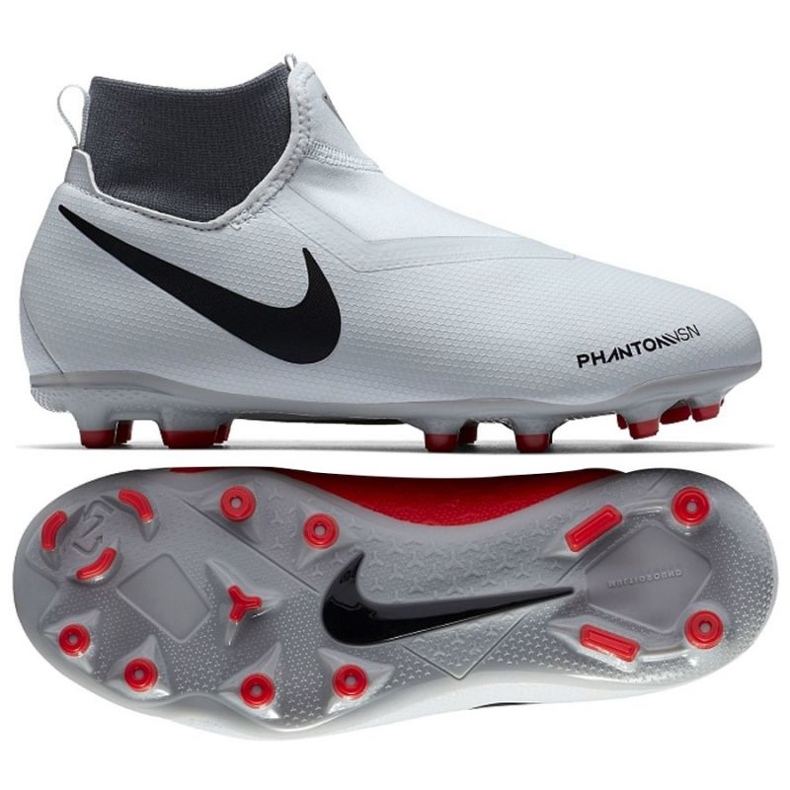 Nike Phantom VSN Academy DF FG Jr AO3287-060 fotbollsskor vit