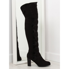 Svart Musketeer stövlar FC-H115 Svart