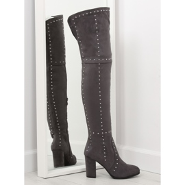 Lårgråa höga klackar NC221 grå