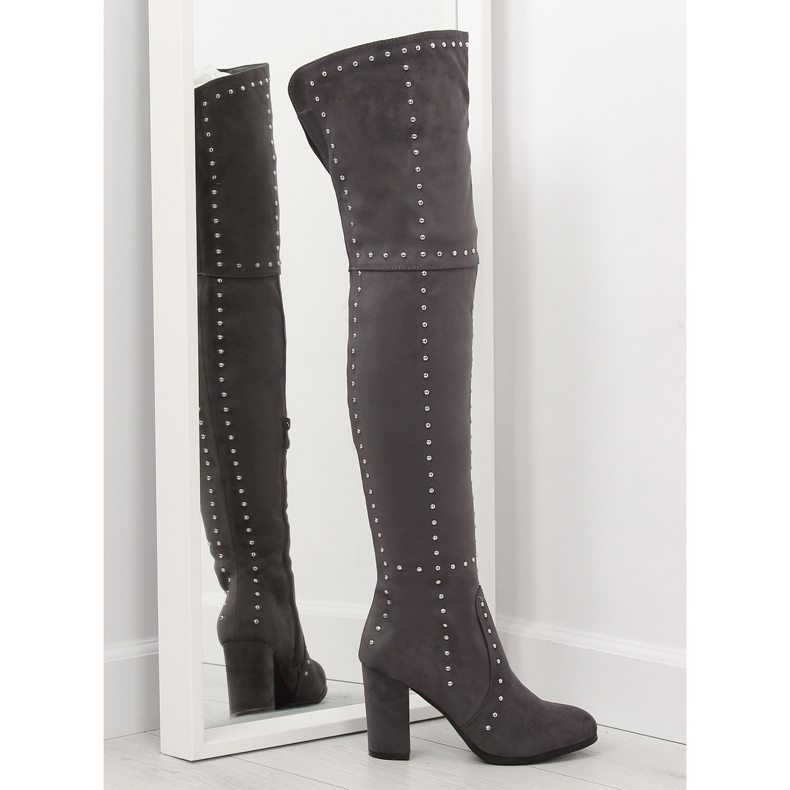 Lårgråa höga klackar NC221 grå