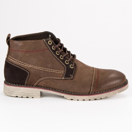 Original Walkman Shoes Bundet läderstövlar brun