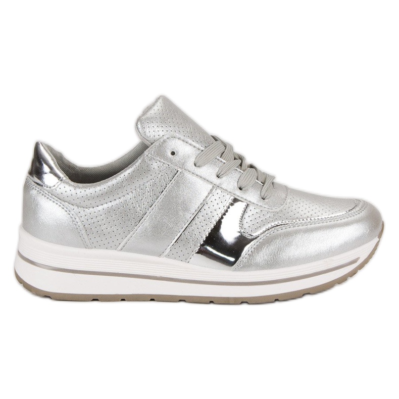 Silver sneakers grå