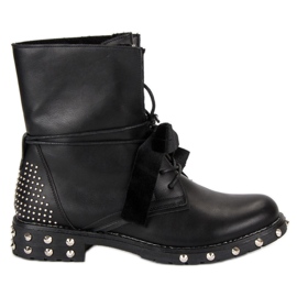 Lucky Shoes Rocky boots arbetar svart