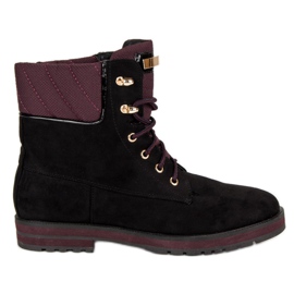 Lucky Shoes Arbetare i svart mocka