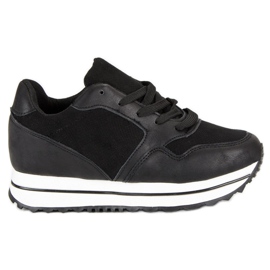 Marquiz Trendiga sneakers på plattformen svart