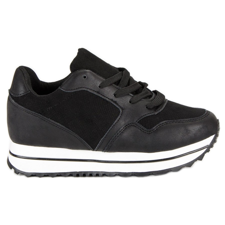Marquiz Trendiga sneakers på plattformen svart
