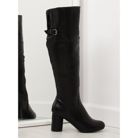 Svarta höga klackar A-9 Svart