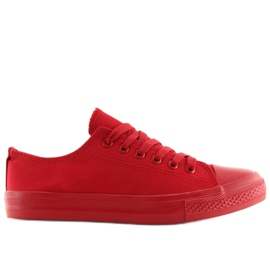 Röda monocolour sneakers för kvinnor NB176 Big Red