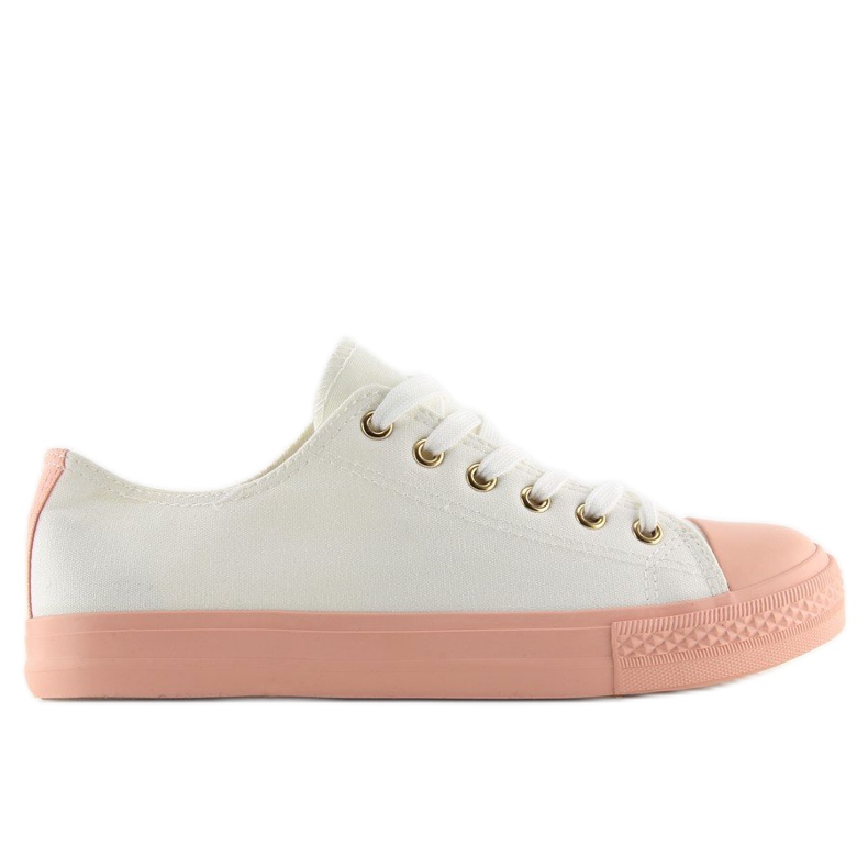 Dam sneakers vita och rosa BL97P VIT / ROSA
