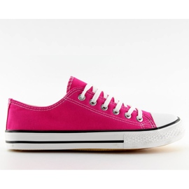 Klassiska damsneakers fuchsia XL03 Fuschia rosa