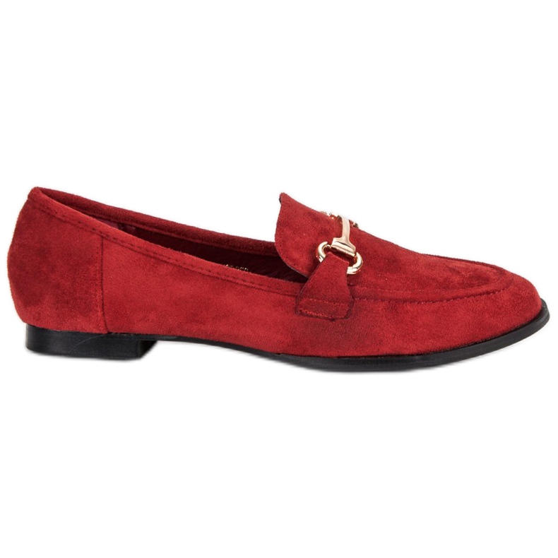 Slip-on mocka loafers röd
