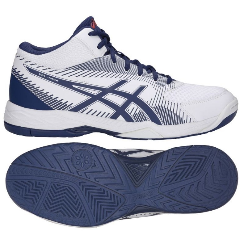 Asics Gel Task M B703Y-100 volleybollskor vit vit