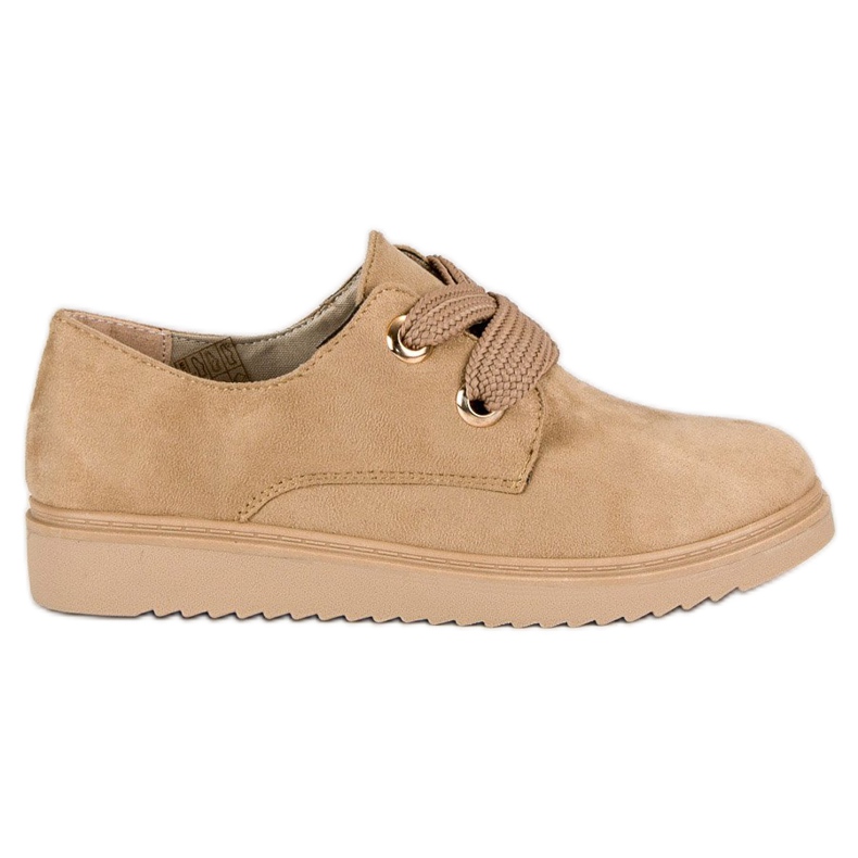 Sneakers i mocka brun