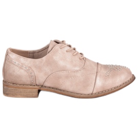 Super Me Trendiga bundna skor rosa