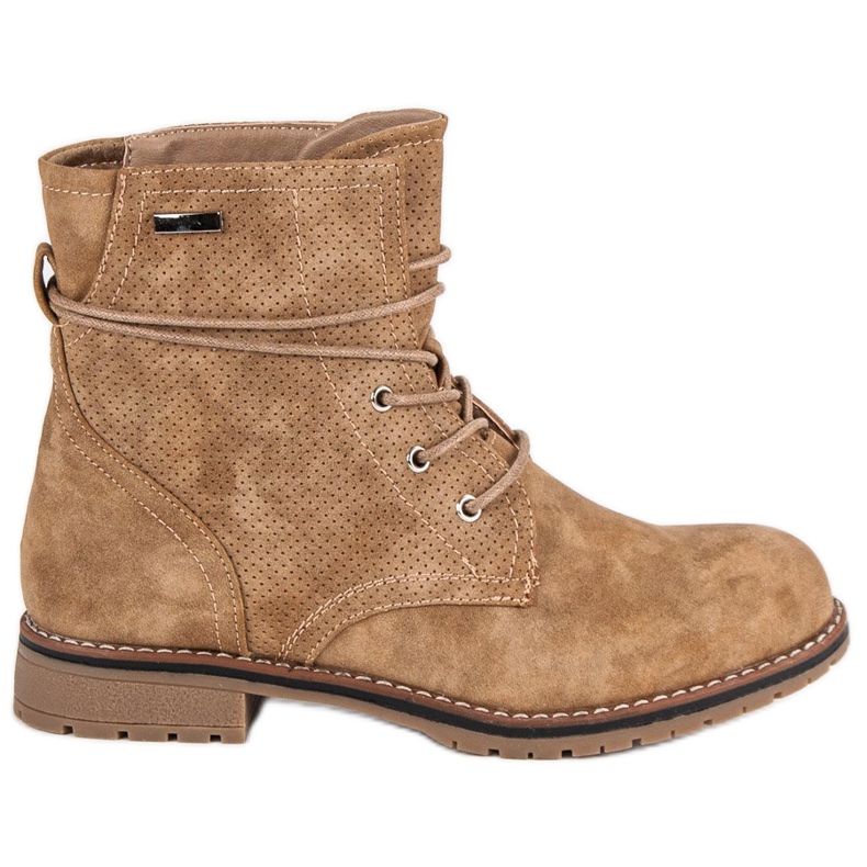 Juliet Kamelstövlar med platta klackar brun