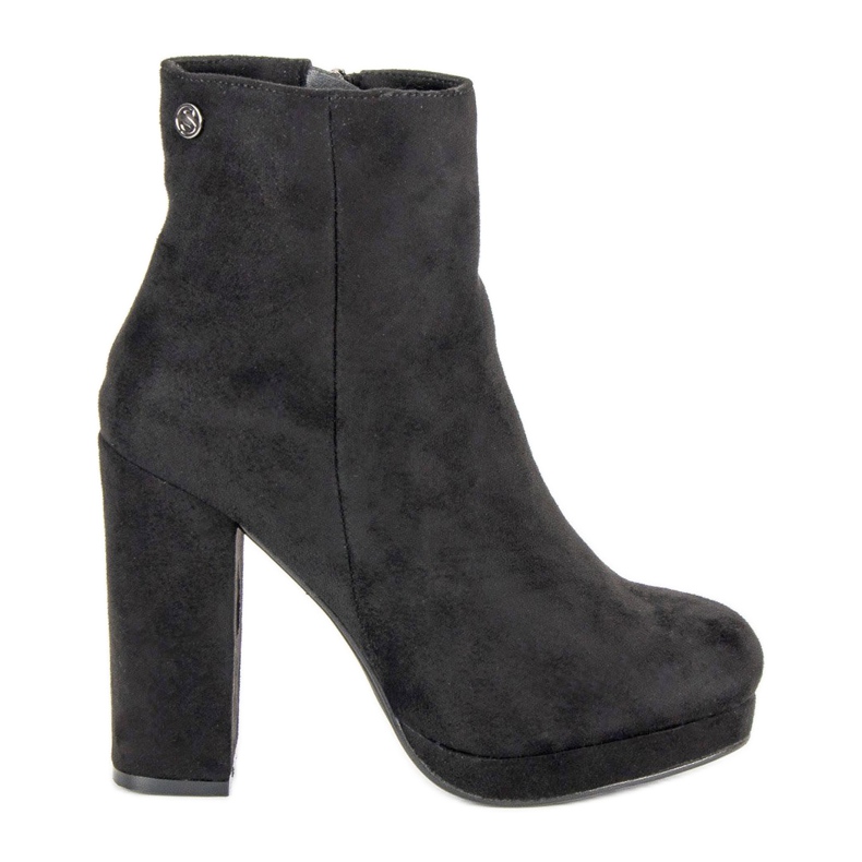 Small Swan Klassiska stövlar på stolpen svart