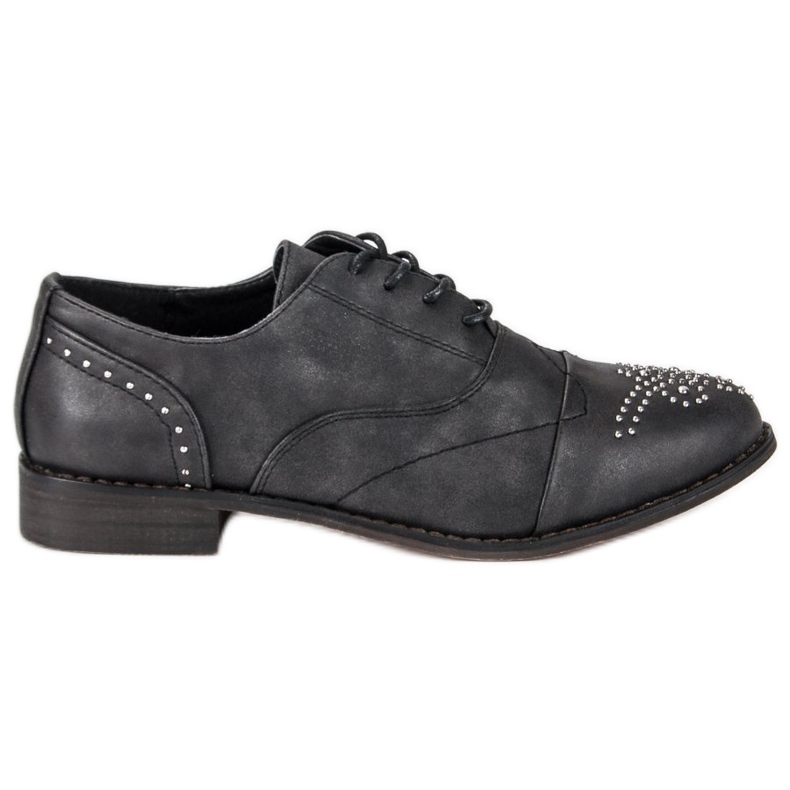 Super Me Trendiga bundna skor svart