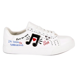 Trendiga damskor vit