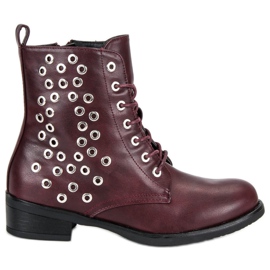 Bindade burgundearbetare röd