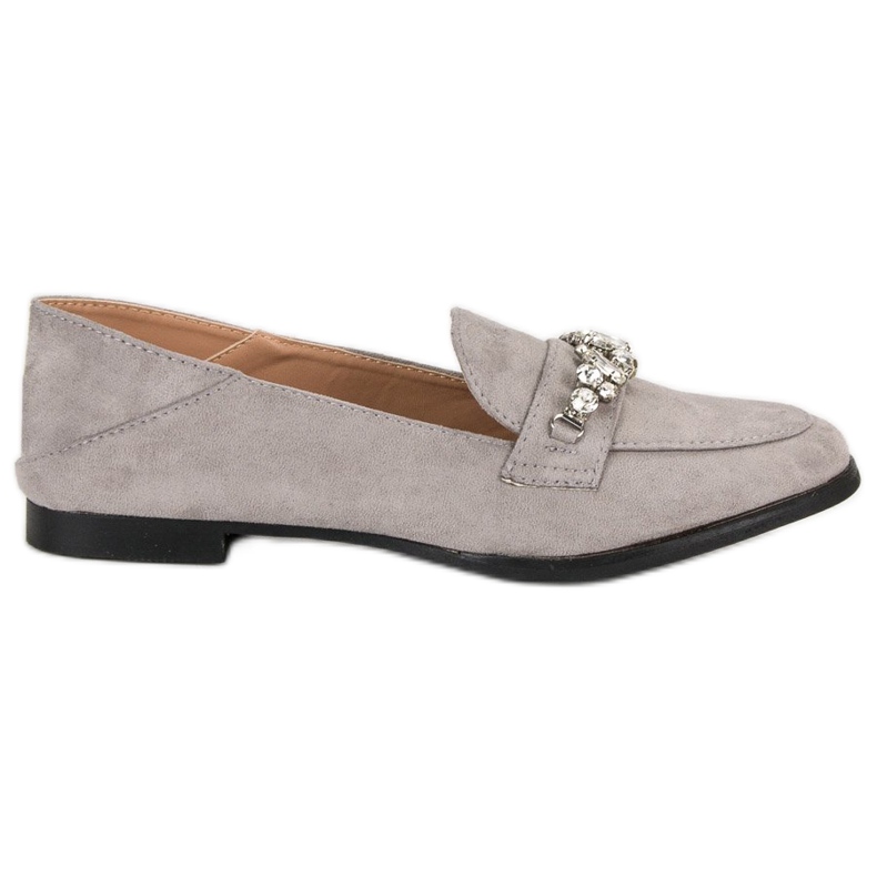 Bestelle Eleganta grå loafers