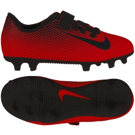 Nike Bravatia II V FG Jr 844434-601 fotbollsskor röd