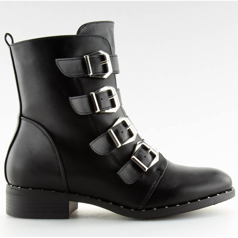 Stövlar med spännen svart 6312 Svart