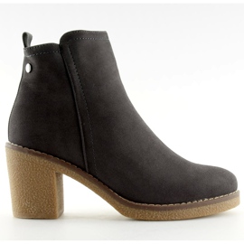 Grå Högklackade stövlar 7B670 Grå